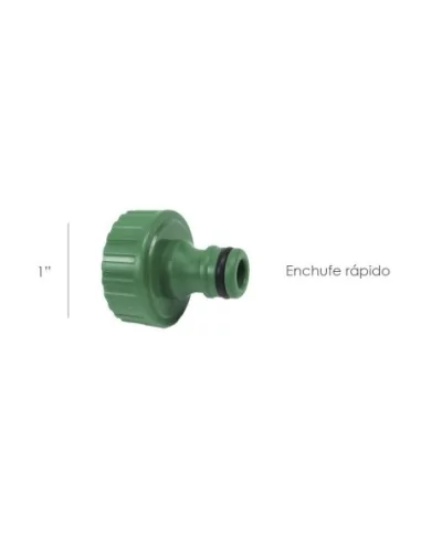 Adaptador Manguera Plastico 1" hembra Blister