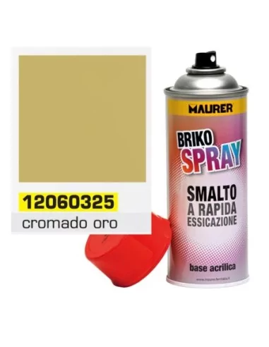 Spray Pintura Cromado Oro / Dorado 400 ml.