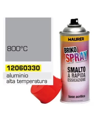 Spray Pintura Resistente Altas Temperaturas Aluminio 400 ml.