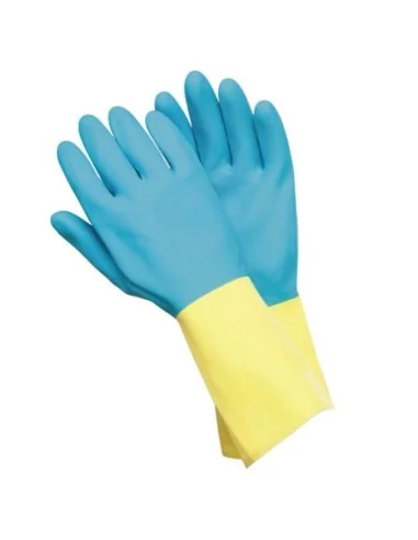 Guantes Neopreno / Latex Bicolor Talla S (Par)