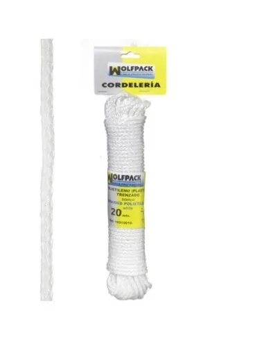 Cuerda Trenzada Plástico Blanca (Madeja 20 m.)