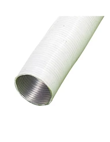 Tubo Aluminio Compacto Blanco Ø 100 mm. / 5 metros