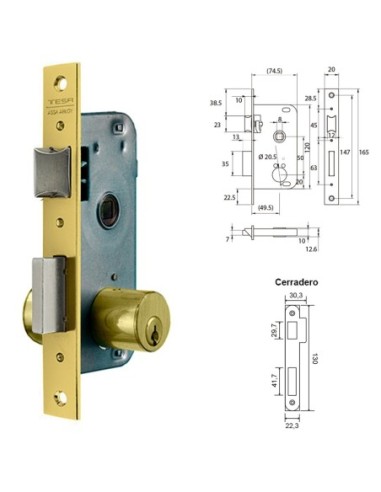 Cerradura Tesa 2000-hl/50