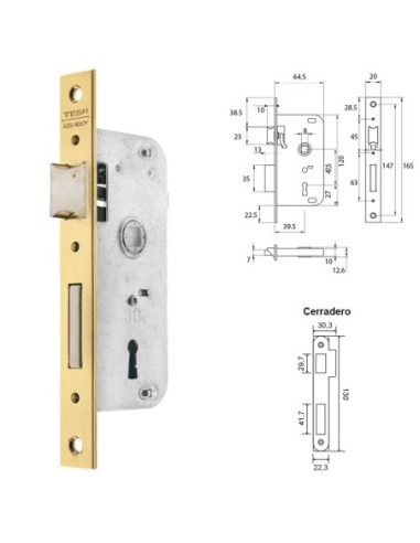 Cerradura Tesa 2002-hl/40