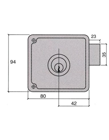 Cerradura Ucem 4124-hb/10/ Izquierda