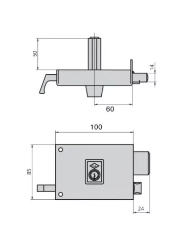 Cerradura Cvl 1125ar/ 10/he Izquierda