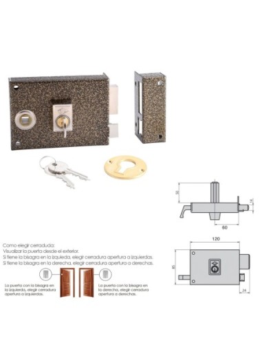 Cerradura Cvl 125br/ 12/he Derecha