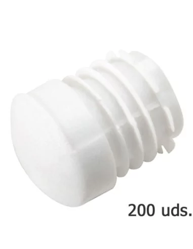 Contera Plastico Redonda Interior Blanca Para Tubo Exterior Ø 23 mm. Bolsa 200 Unidades