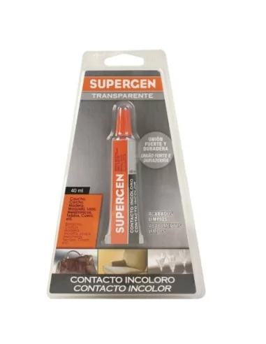 Pegamento Supergen Incoloro 40 ml.