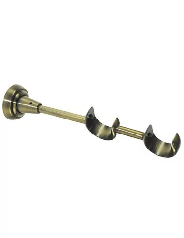 Soporte Zirconio Doble 28-28 mm. Bronce Viejo