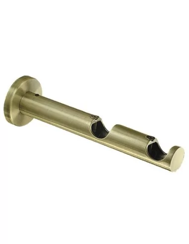 Soporte Zirconio Doble 20 mm. Bronce Viejo