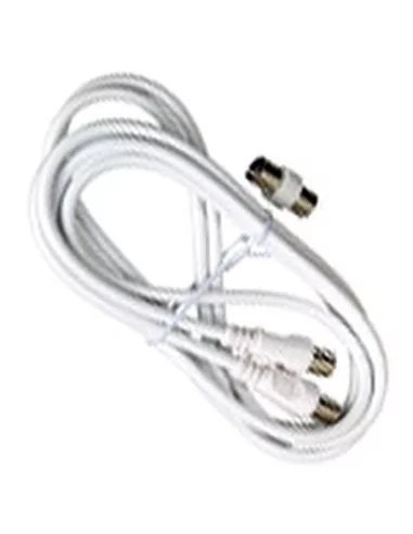 Conector TV Video Macho / Macho 2 metros Con Adaptador Macho / Hembra