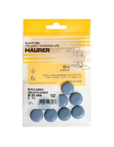 Deslizante Gris Ptfe Ø20 (Blister 8 Unidades)