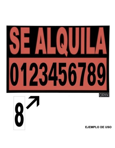 Numero Adhesivo 46x140 mm. Nº 1