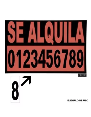 Numero Adhesivo 46x140 mm. Nº 4