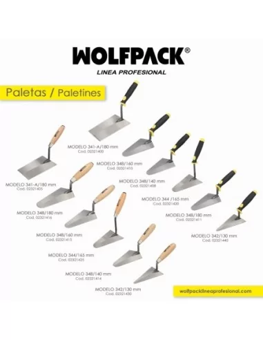 Paleta Wolfpack Mango Madera 348 / 180 mm.