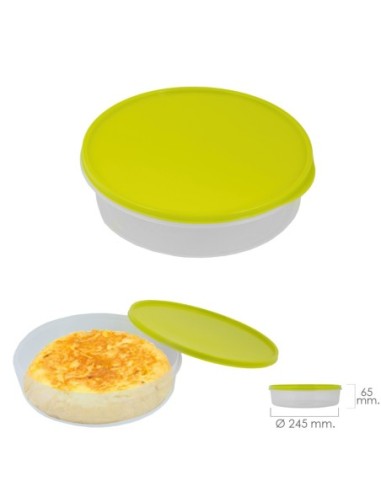 Fiambrera Para Tortillas Redonda Ø 24.5 cm. 2 Litros