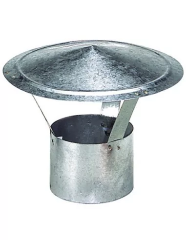 Wolfpack Sombrero Galvanizado para Estufa, Chimenea, Extracción de Humos, Para tubo Ø 250 mm.