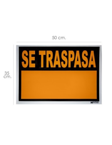 Cartel Se Traspasa 50x35 cm.