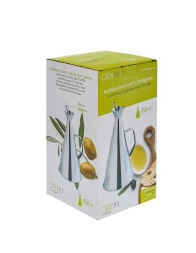 Aceitera Acero Inoxidable Antigoteo 750 ml.