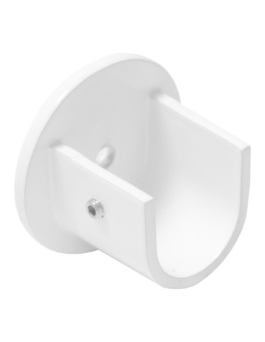 Soporte Zirconio Lateral Para Barras Ø 20 mm. Acabado Blanco (2 Piezas)