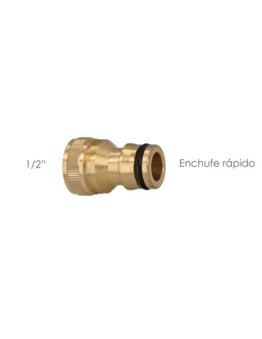 Adaptador Manguera Laton 1/2" Hembra, Adaptador Grifo, Conector Grifo A Conector Rapido