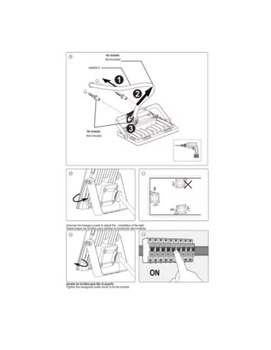 Foco Led Plano Potencia 10 Watt. 800 Lumenes. Luz Calida 3000ºK Protección IP65. Cuerpo Aluminio. Foco Exteriores / Interiores