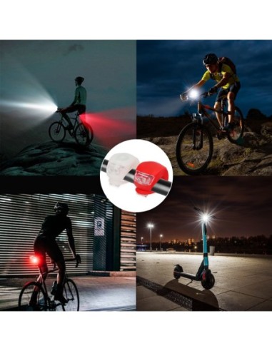 Kit Luces Led Bicicleta 2 Luces Basic. LED para bici, Luz para patin, Luz de posición, Luces bicicleta, LEDs bicicleta